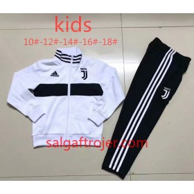 Juventus Børn Træningsjakke Dragt Hvid 2018-2019